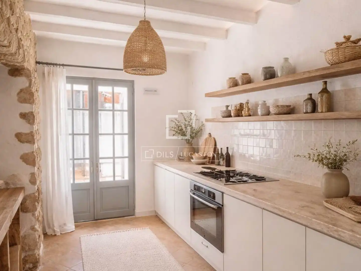 Cocina de Finca rústica en venta en Banyalbufar con Jardín privado y Piscina