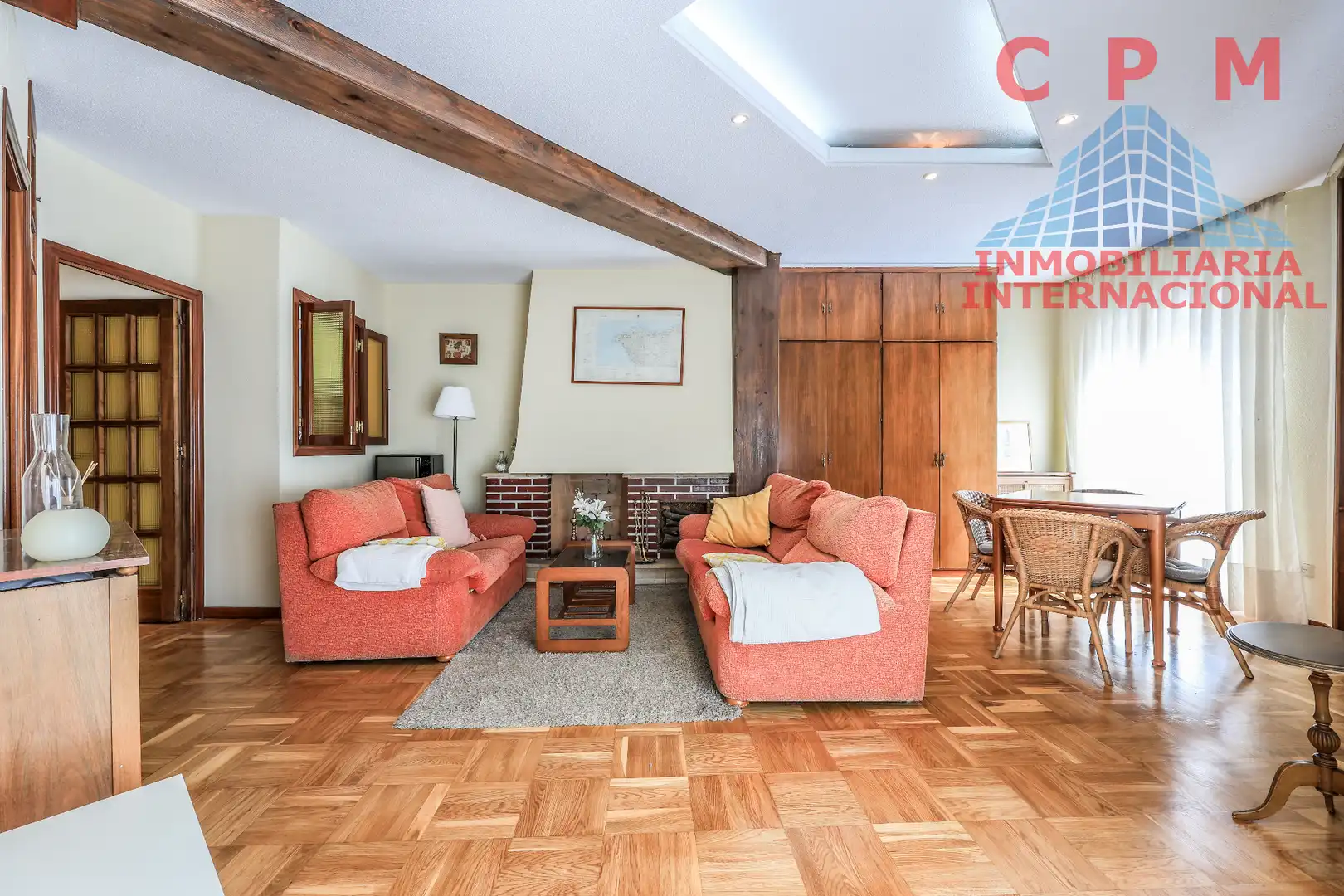 Sala de estar de Piso de alquiler en Madrid con Aire acondicionado, Calefacción y Parquet