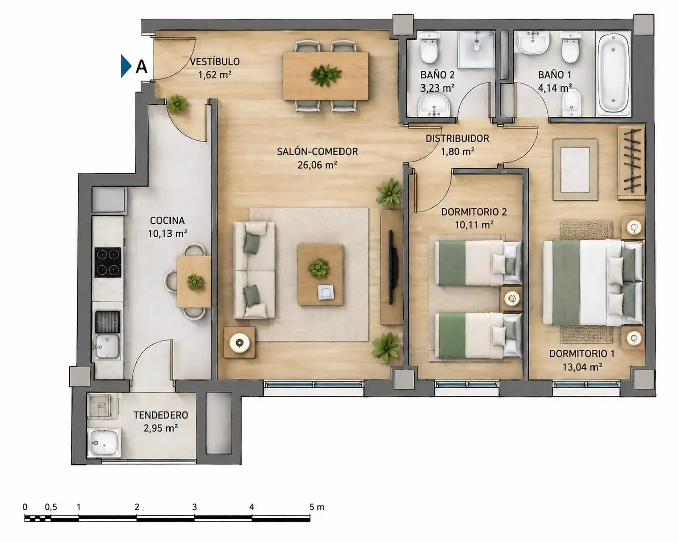 Flat for sale in Residencial Jardín Botánico
