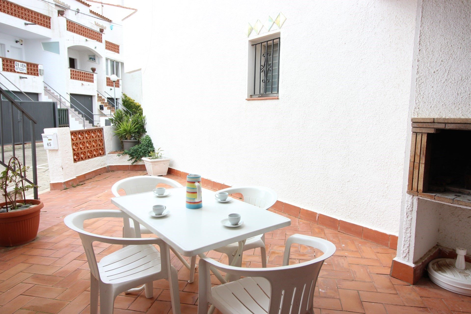 Terrace of Flat for sale in Roses  with Terrace, Swimming Pool and Furnished