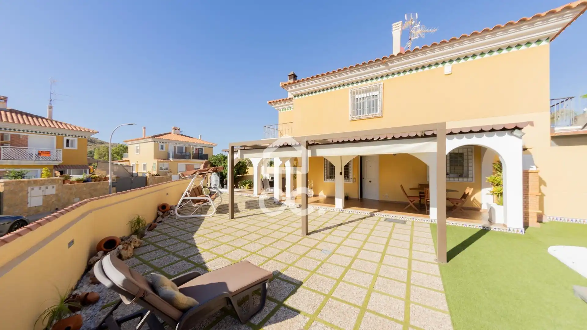 Garden of Single-family semi-detached for sale in Águilas  with Air Conditioner, Private garden and Terrace