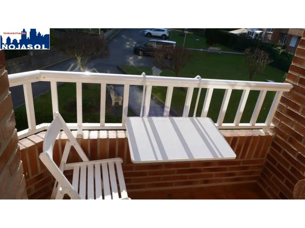 Terraza de Apartamento de alquiler en Noja con Calefacción, Parquet y Terraza