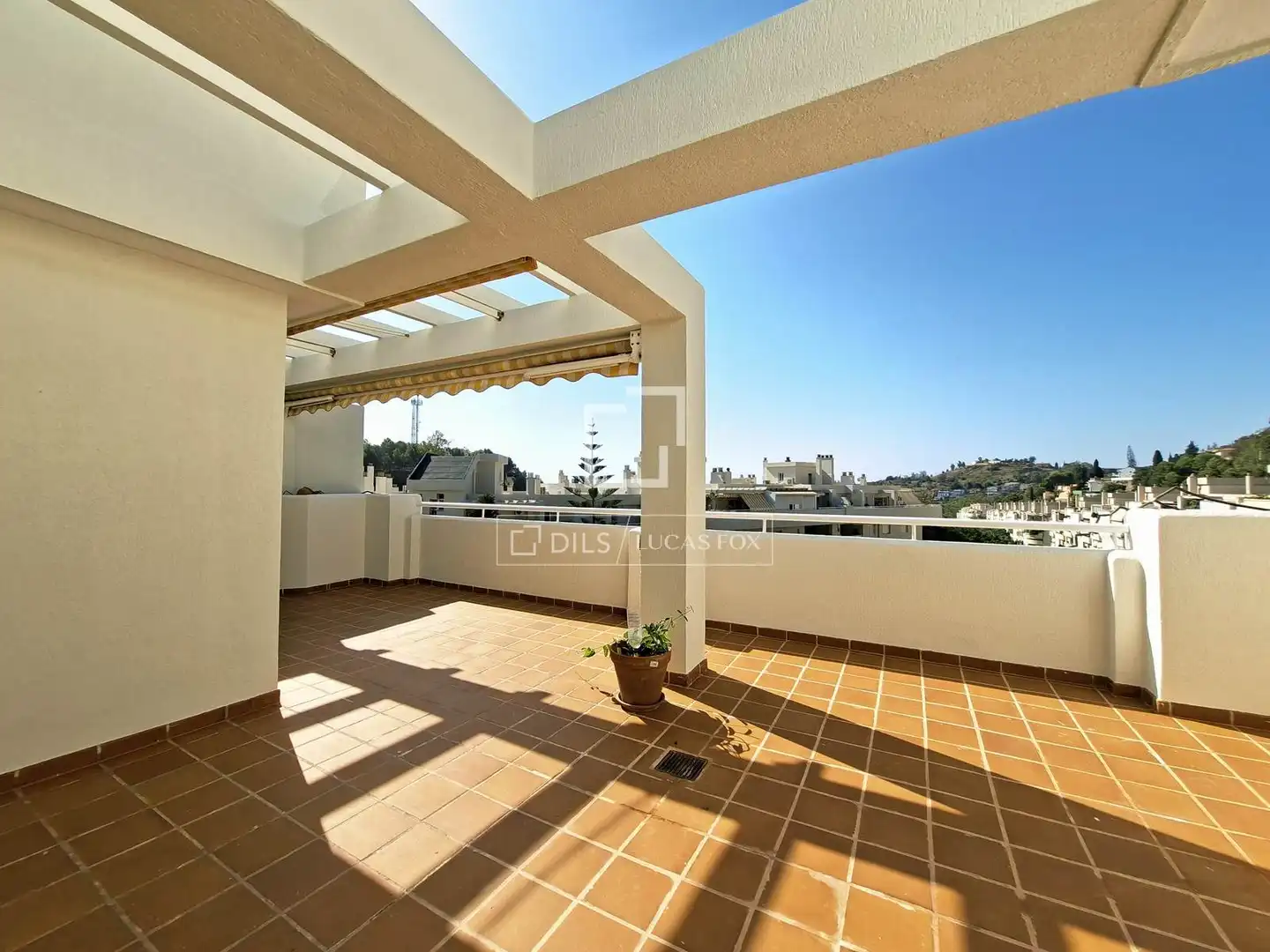 Terrasse von Dachboden zur Miete in Málaga mit Klimaanlage, Heizung und Privatgarten