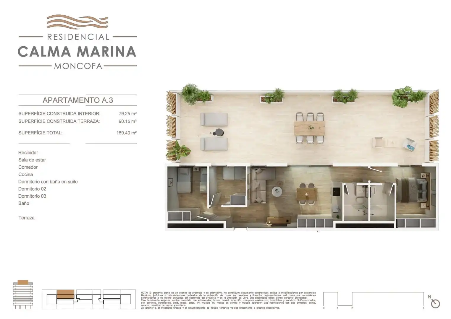 Apartamento en venta en Moncofa con Aire acondicionado, Calefacción y Jardín privado