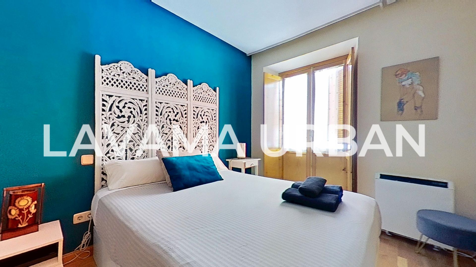 Habitación de Piso de alquiler en  Madrid Capital con Aire acondicionado, Calefacción y Amueblado