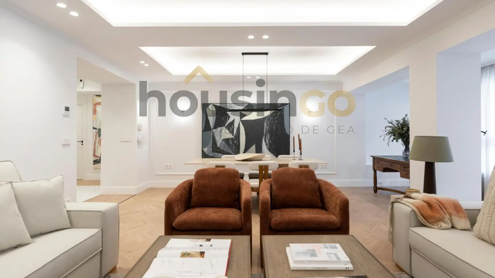 Sala de estar de Piso en venta en  Madrid Capital con Aire acondicionado, Calefacción y Parquet