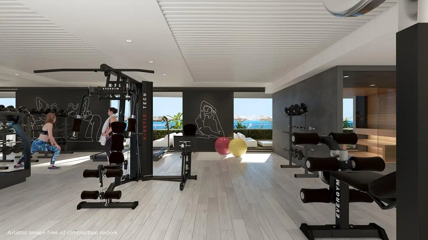 Dormitori de Apartament en venda en La Manga del Mar Menor amb Aire condicionat, Jardí privat i Terrassa