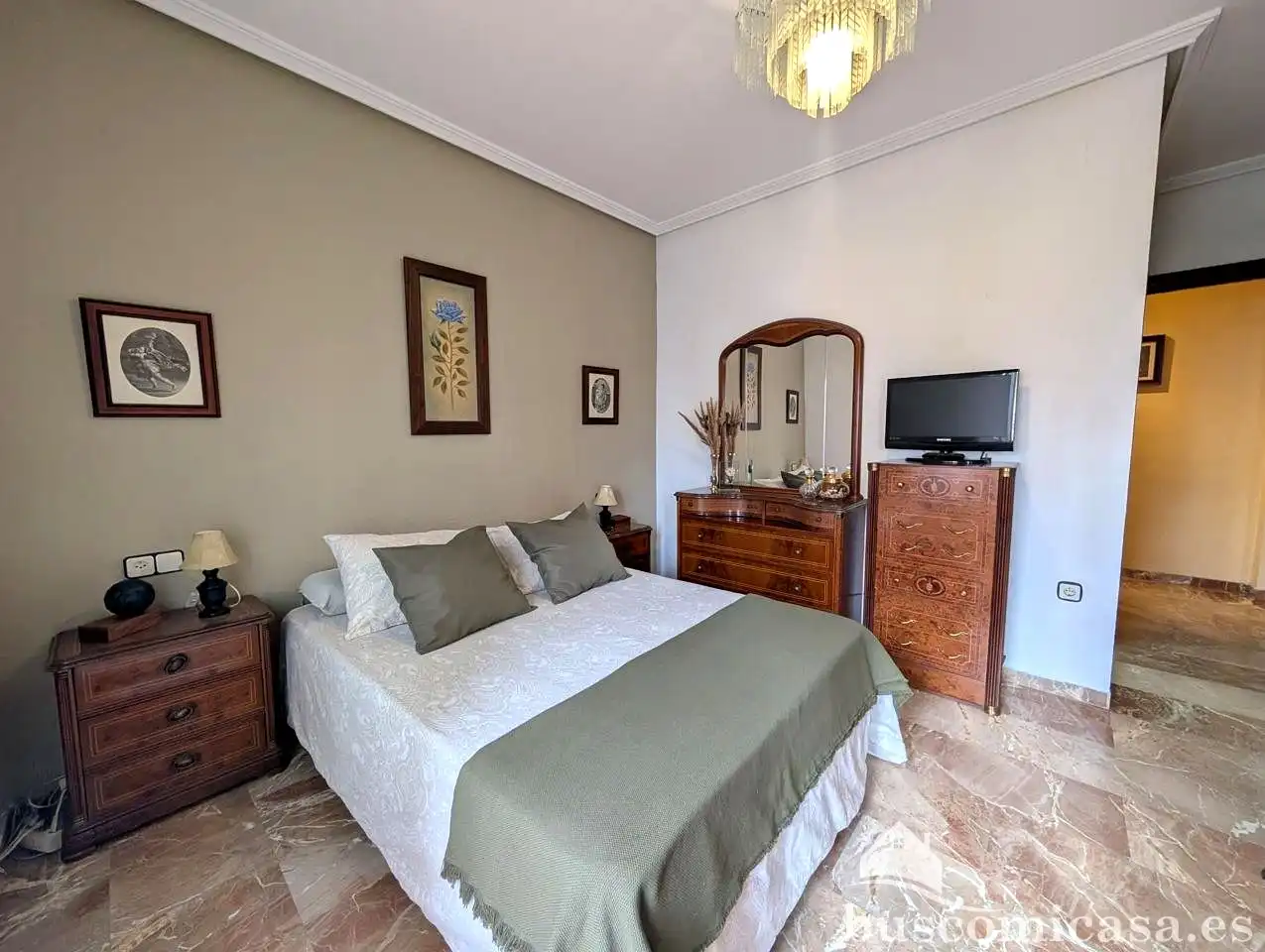 Schlafzimmer von Wohnung zur Miete in Linares mit Klimaanlage, Terrasse und Möbliert