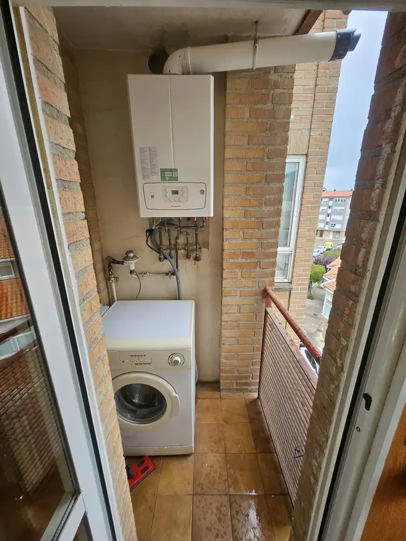 Terrasse von Wohnung zum Verkauf in Berriozar mit Heizung, Parkett und Abstellraum
