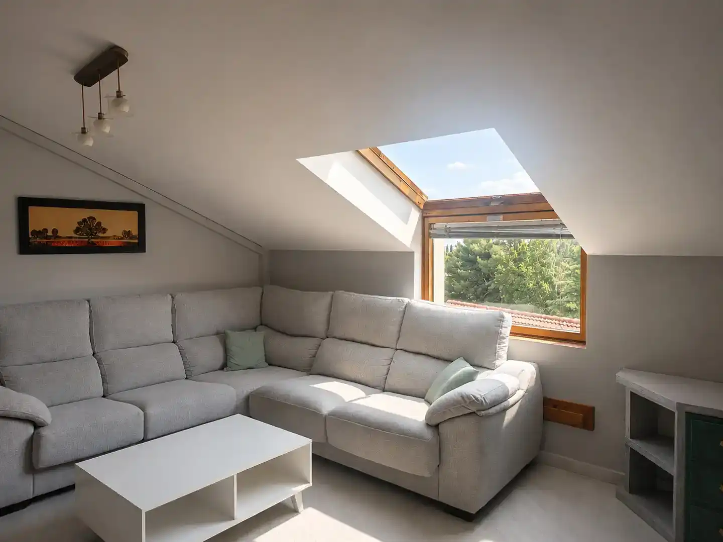 Wohnzimmer von Wohnung zum Verkauf in Ainzón mit Klimaanlage, Parkett und Abstellraum