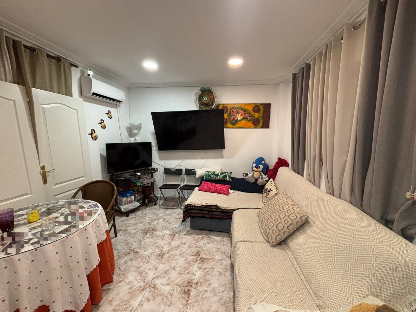 Sala de estar de Piso en venta en  Sevilla Capital con Terraza