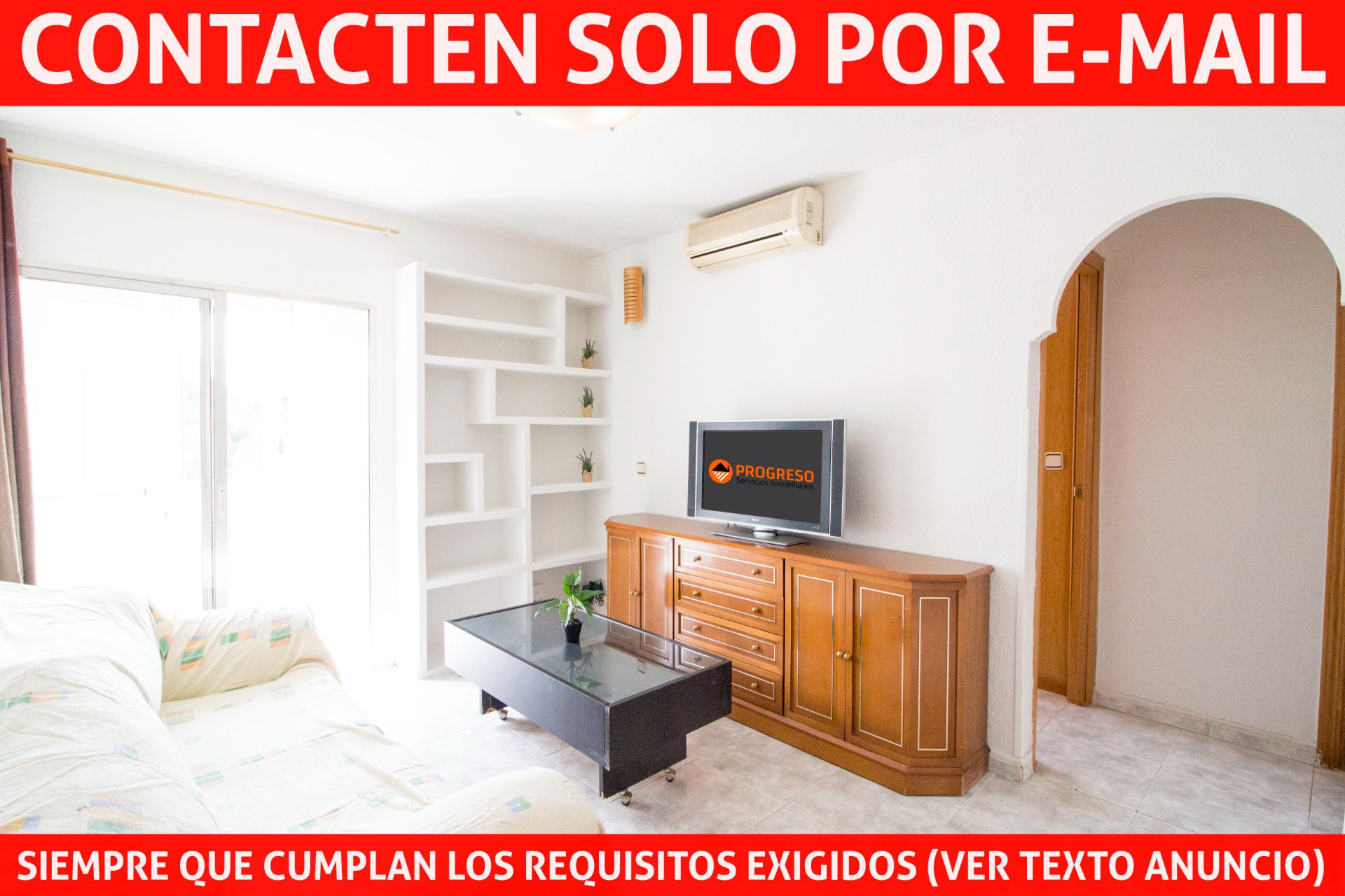 Living room of Flat to rent in  Madrid Capital  with Air Conditioner, Terrace and Furnished