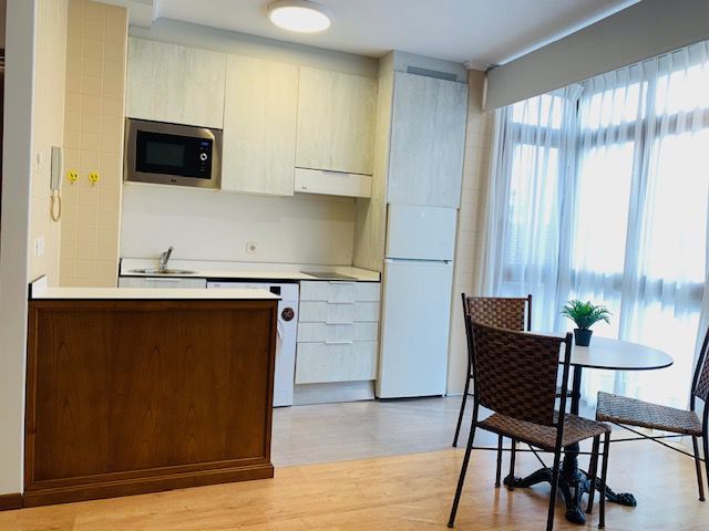 Cuina de Estudi de lloguer en Gijón  amb Calefacció