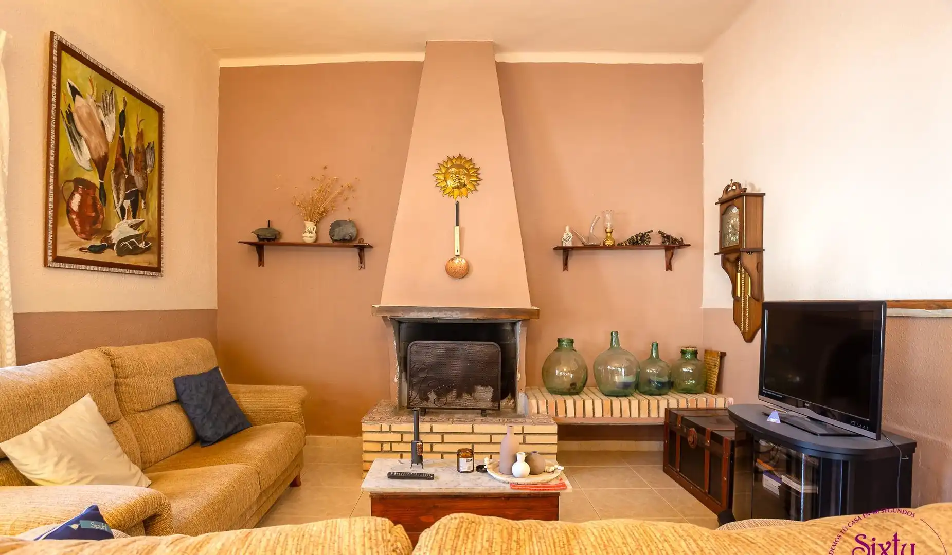 Sala de estar de Casa o chalet en venta en Belchite con Aire acondicionado, Calefacción y Terraza