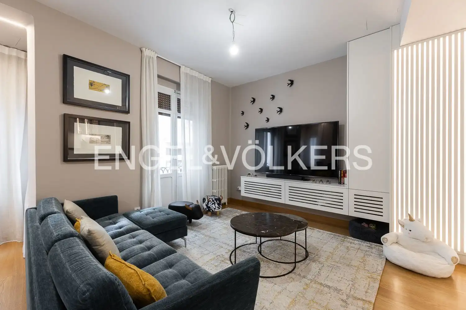 Sala de estar de Apartamento en venta en Valencia con Aire acondicionado, Calefacción y Parquet