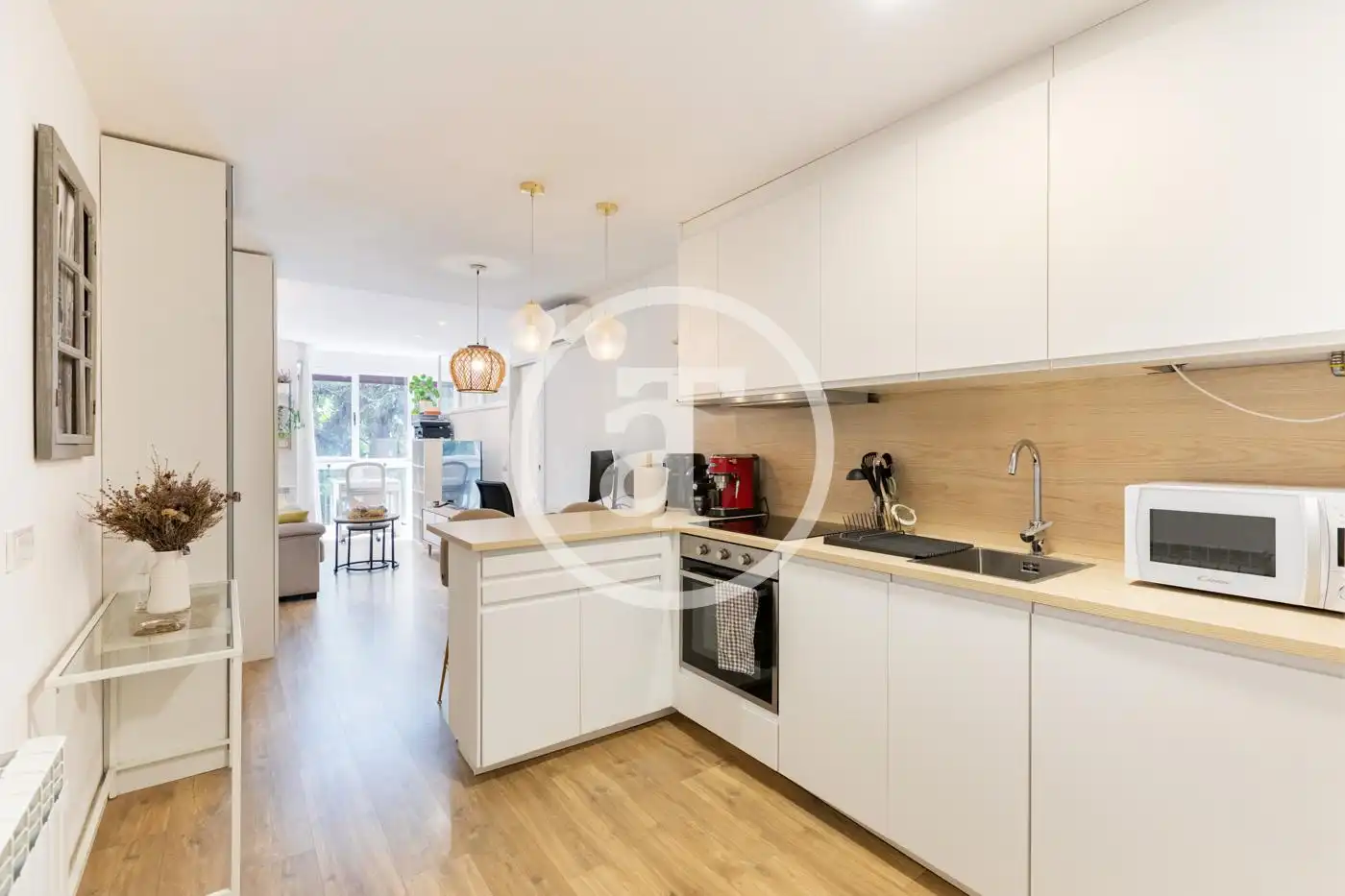Kitchen of Flat for rent in Madrid  with Air Conditioner, Heating and Furnished