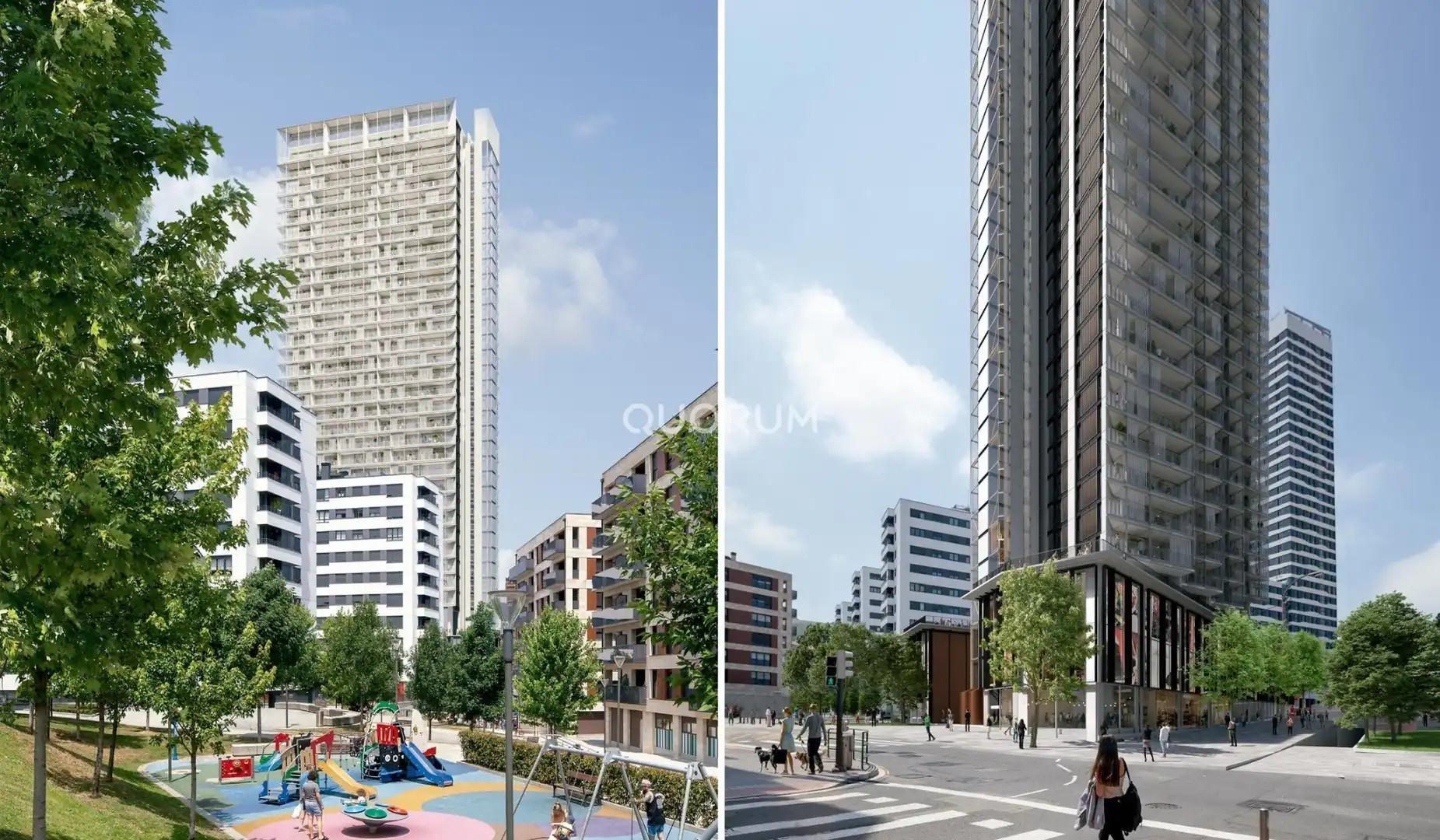 Außenansicht von Wohnung zum Verkauf in Bilbao  mit Terrasse, Abstellraum und Gemeinschaftspool