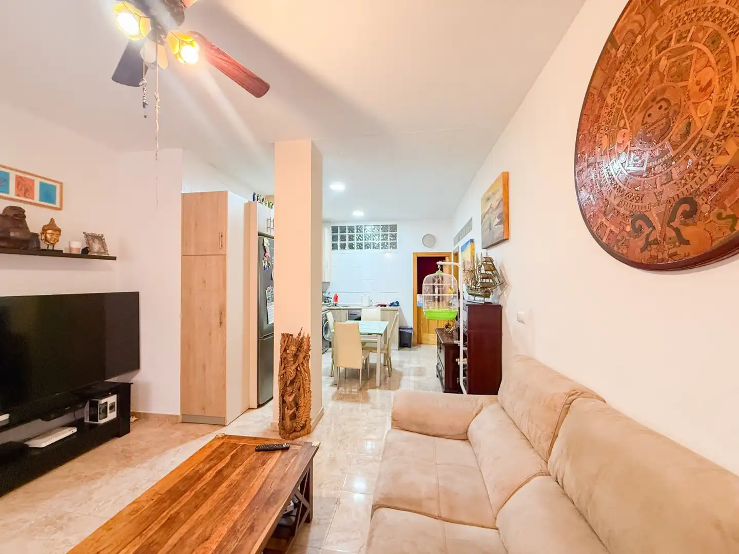 Wohnzimmer von Erdgeschoss zum Verkauf in Águilas mit Abstellraum, Möbliert und Ofen