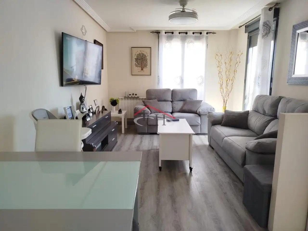 Living room of Apartments for sale in San Andrés del Rabanedo  with Heating, Parquet flooring and Terrace