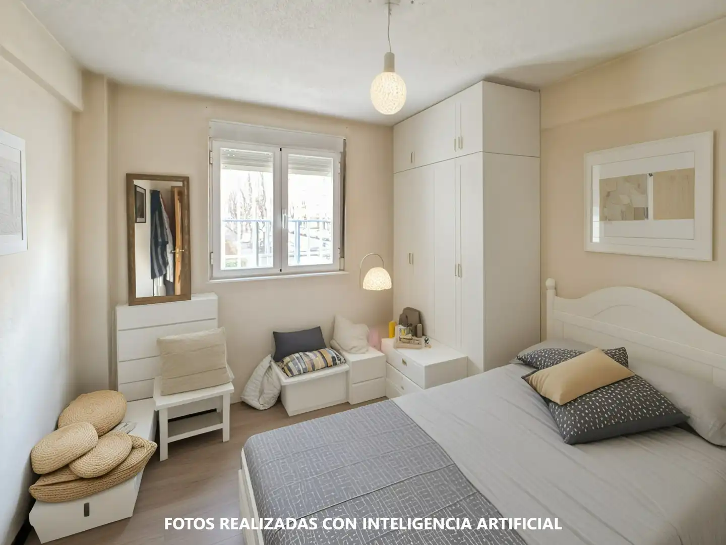 Bedroom of Flat for sale in Madrid  with Heating, Parquet flooring and Balcony