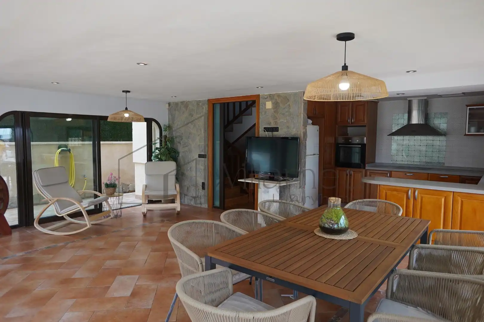 Comedor de Casa o chalet de alquiler en La Pobla de Farnals con Aire acondicionado, Calefacción y Terraza