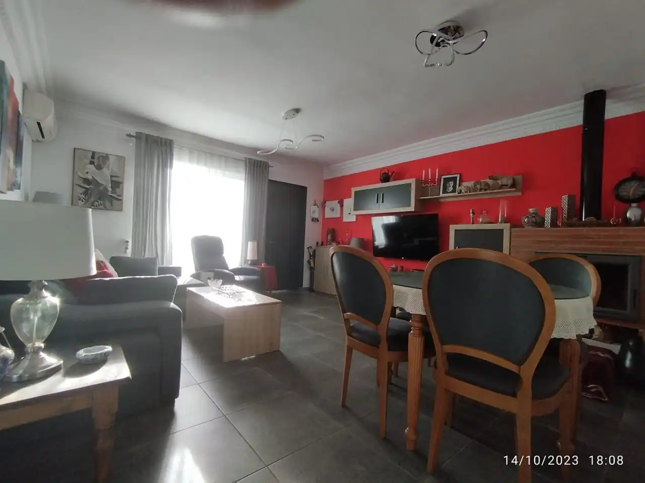 Sala de estar de Casa o chalet en venta en Alagón del Río con Aire acondicionado