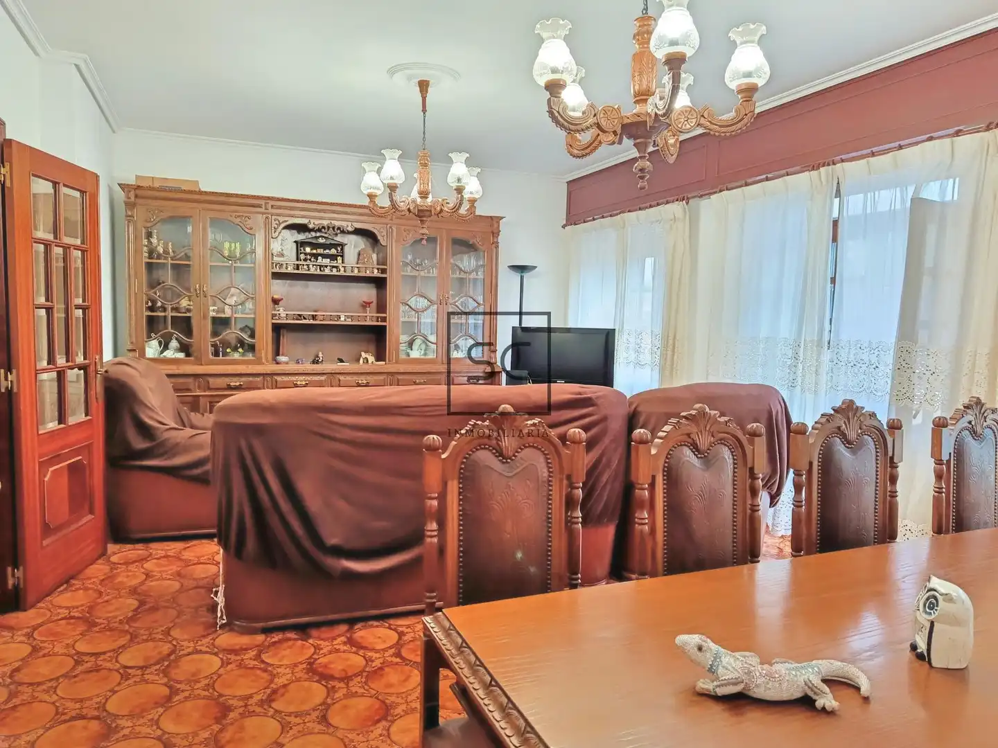 Living room of Houses for sale in Narón  with Heating, Private garden and Terrace