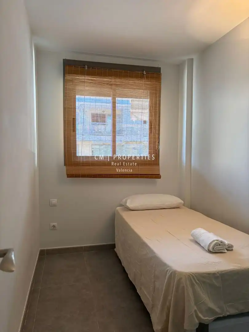 Schlafzimmer von Wohnungen zur Miete in Moncofa mit Klimaanlage, Heizung und Terrasse