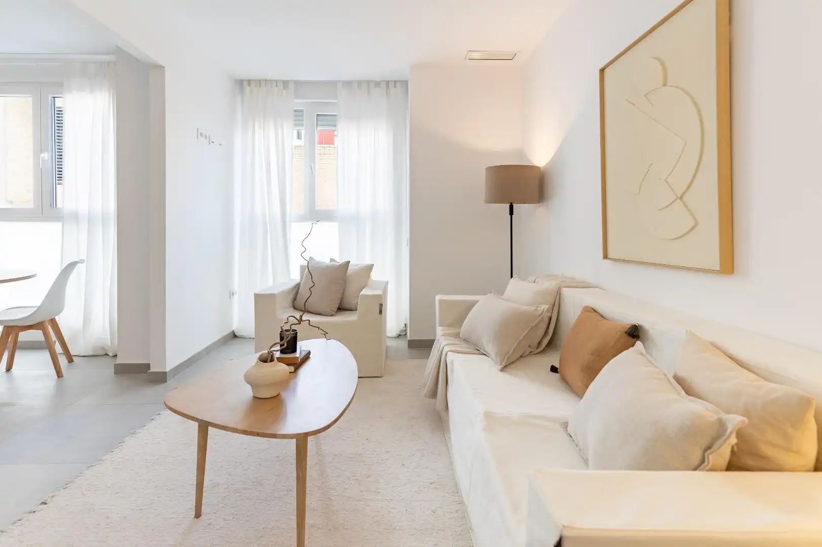 Sala de estar de Ático en venta en Manises con Aire acondicionado, Terraza y Piscina comunitaria