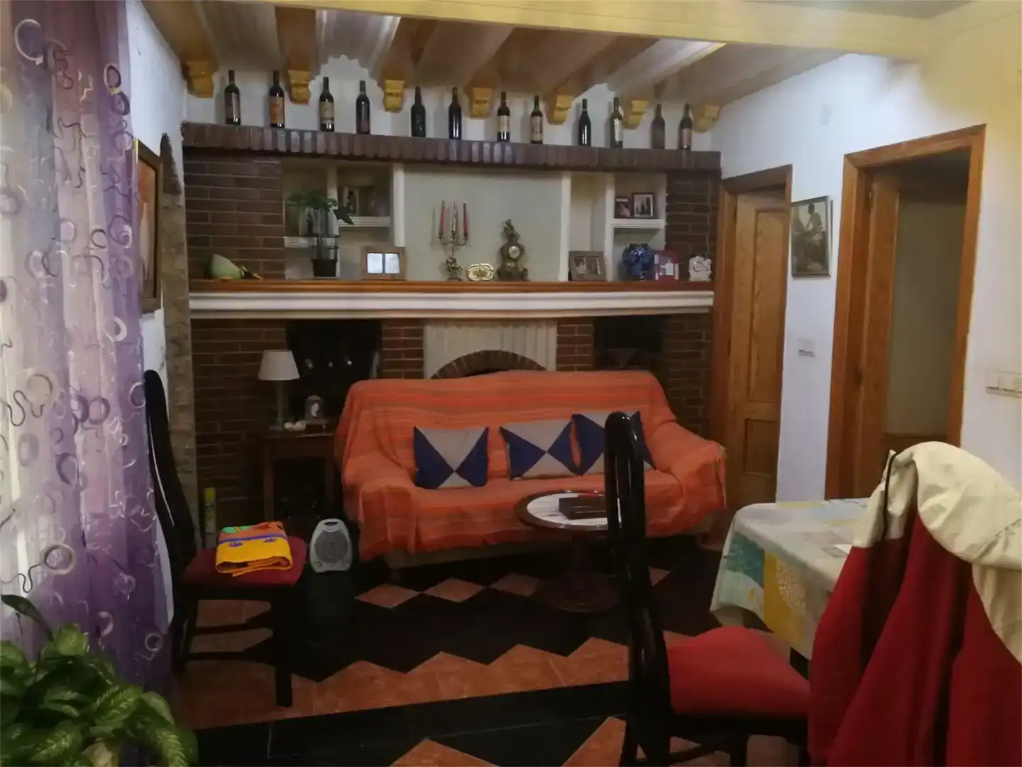 Sala de estar de Planta baja en venta en Casas-Ibáñez con Amueblado y Balcón