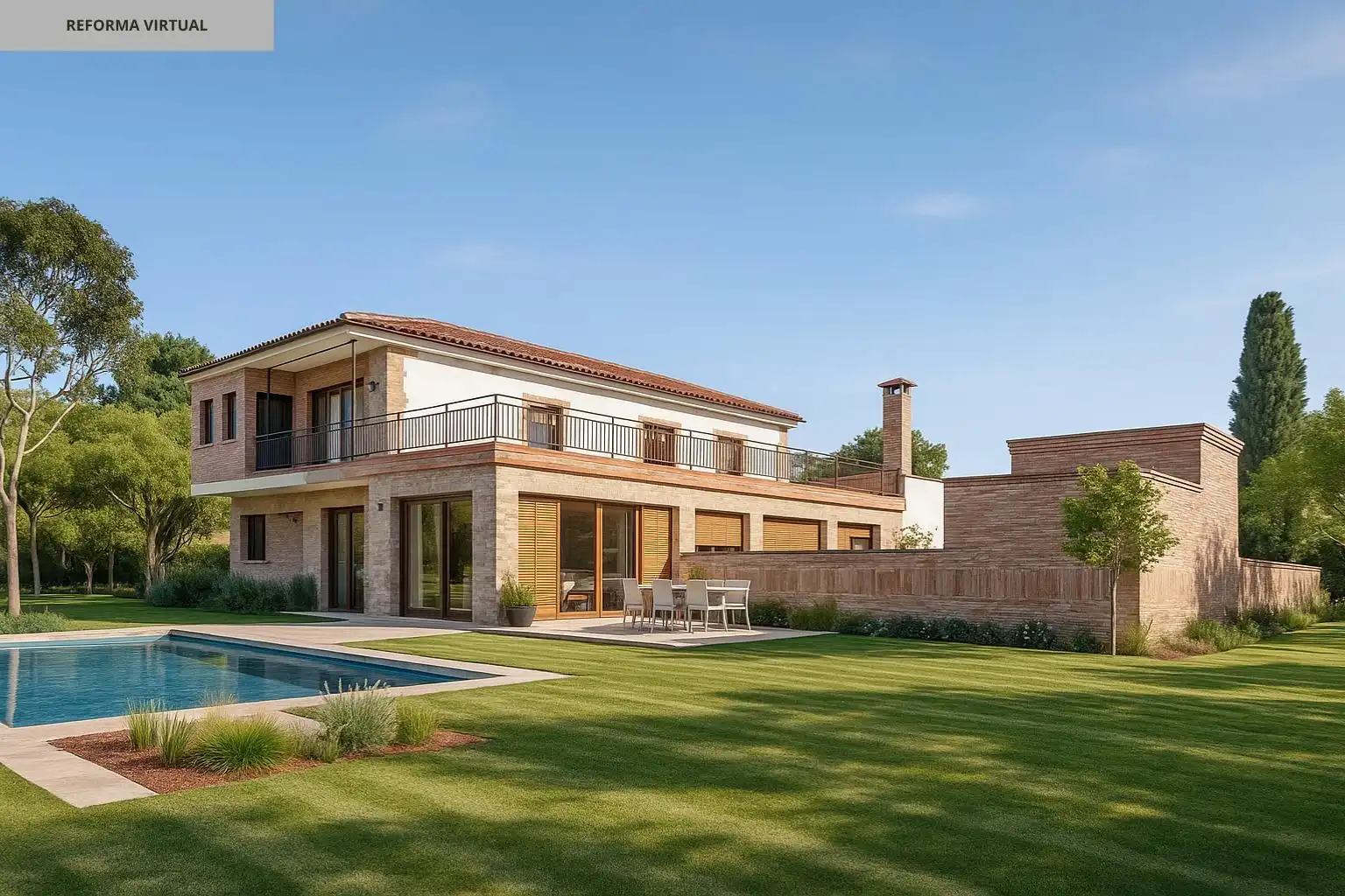 Vista exterior de Casa o xalet en venda en San Martín de Pusa amb Aire condicionat, Calefacció i Jardí privat