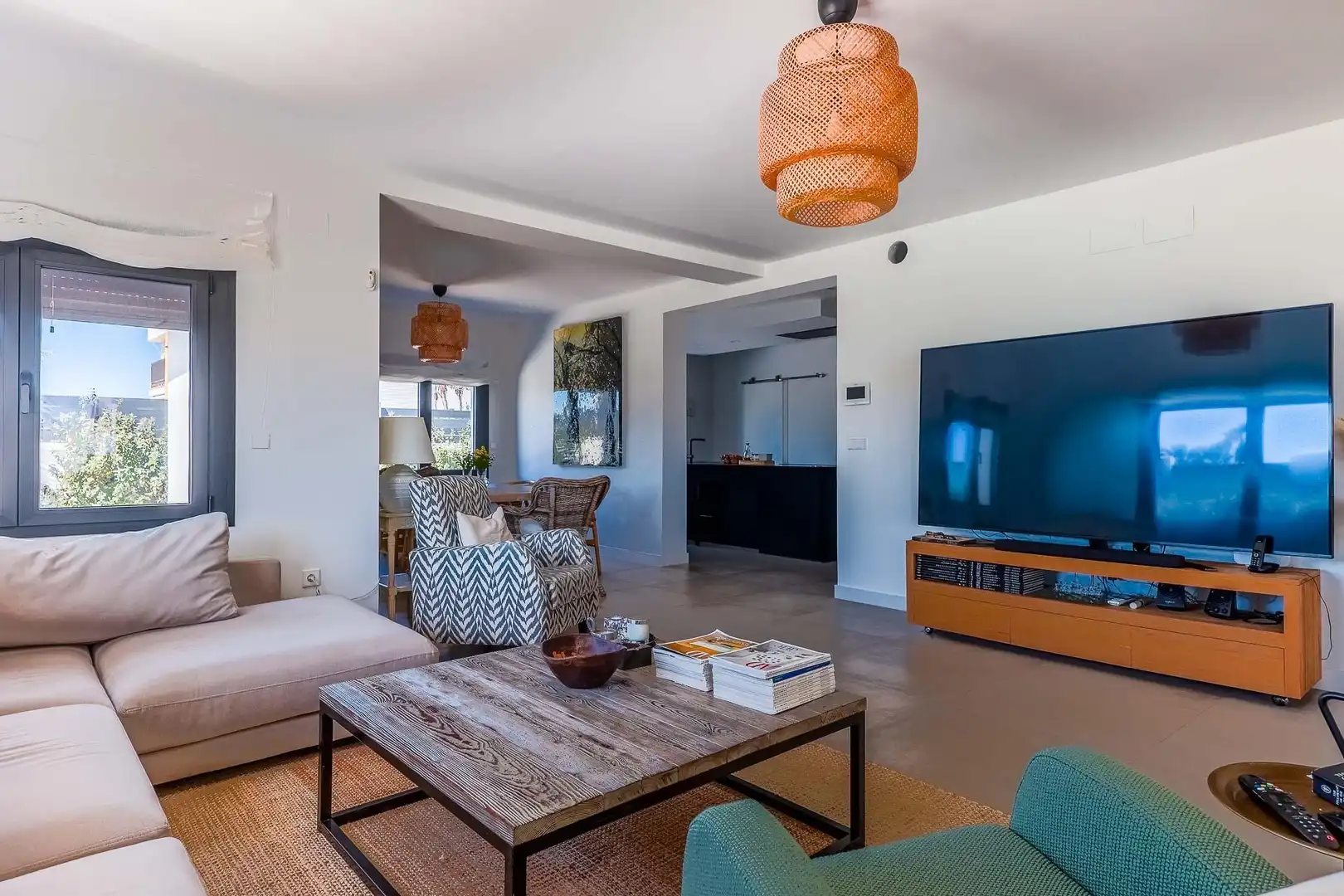 Sala de estar de Casa o chalet en venta en Punta Umbría con Aire acondicionado, Calefacción y Jardín privado