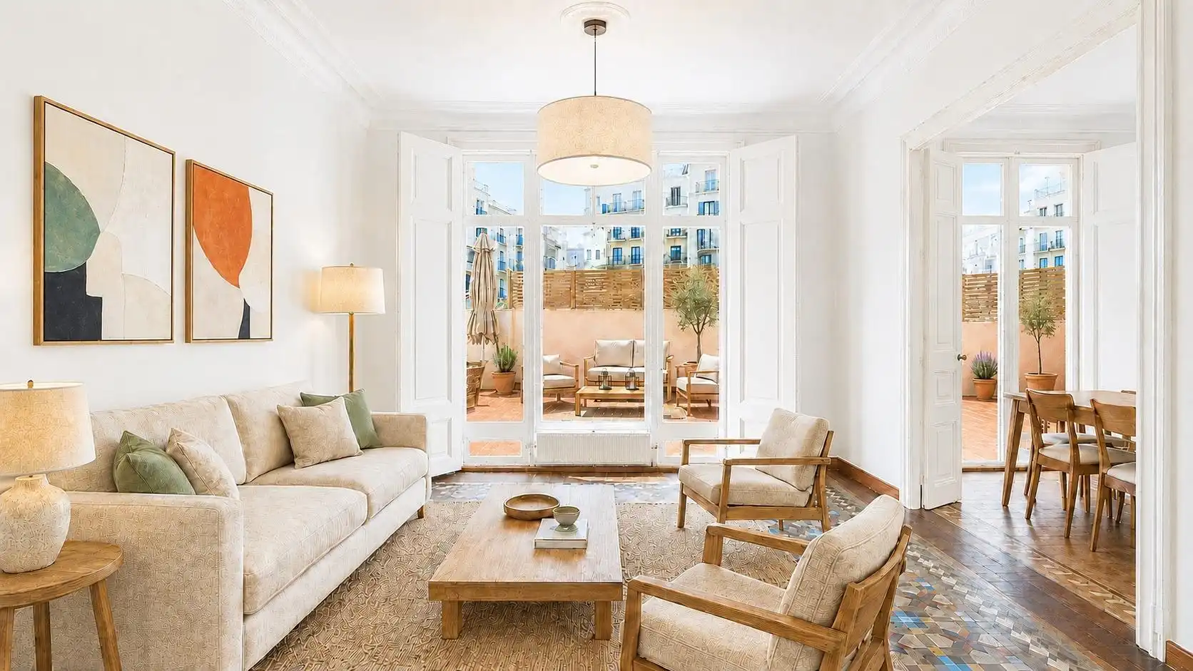Piso con terraza en venta en Carrer de Bailèn, imagen 2