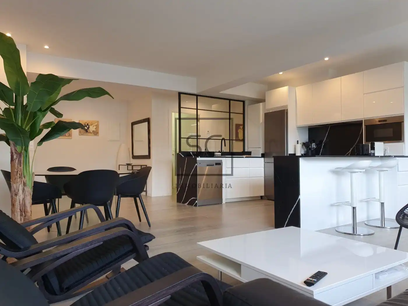 Sala d'estar de Pis de lloguer en Cabanas amb Calefacció i Moblat