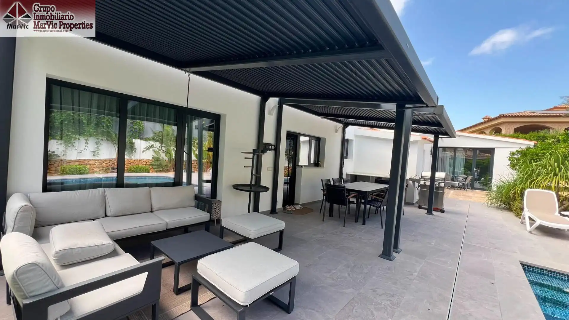 Terraza de Casa o chalet en venta en Benidorm con Aire acondicionado, Terraza y Piscina