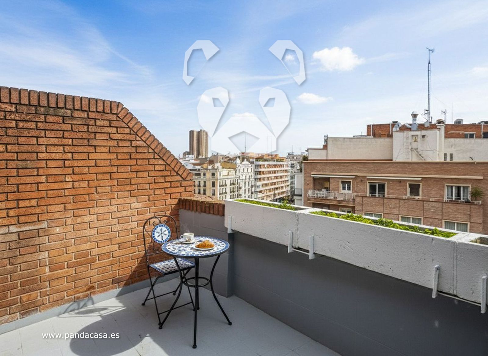 Terrace of Attic to rent in  Madrid Capital  with Air Conditioner, Heating and Terrace