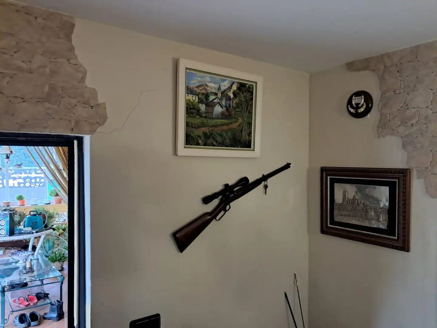 Wohnzimmer von Wohnung zum Verkauf in La Vellés  mit Privatgarten und Schwimmbad