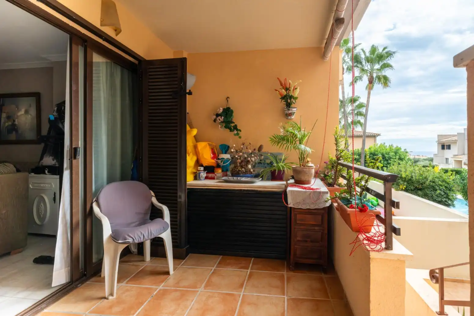Balcony of Flat for sale in Capdepera  with Air Conditioner, Heating and Parquet flooring