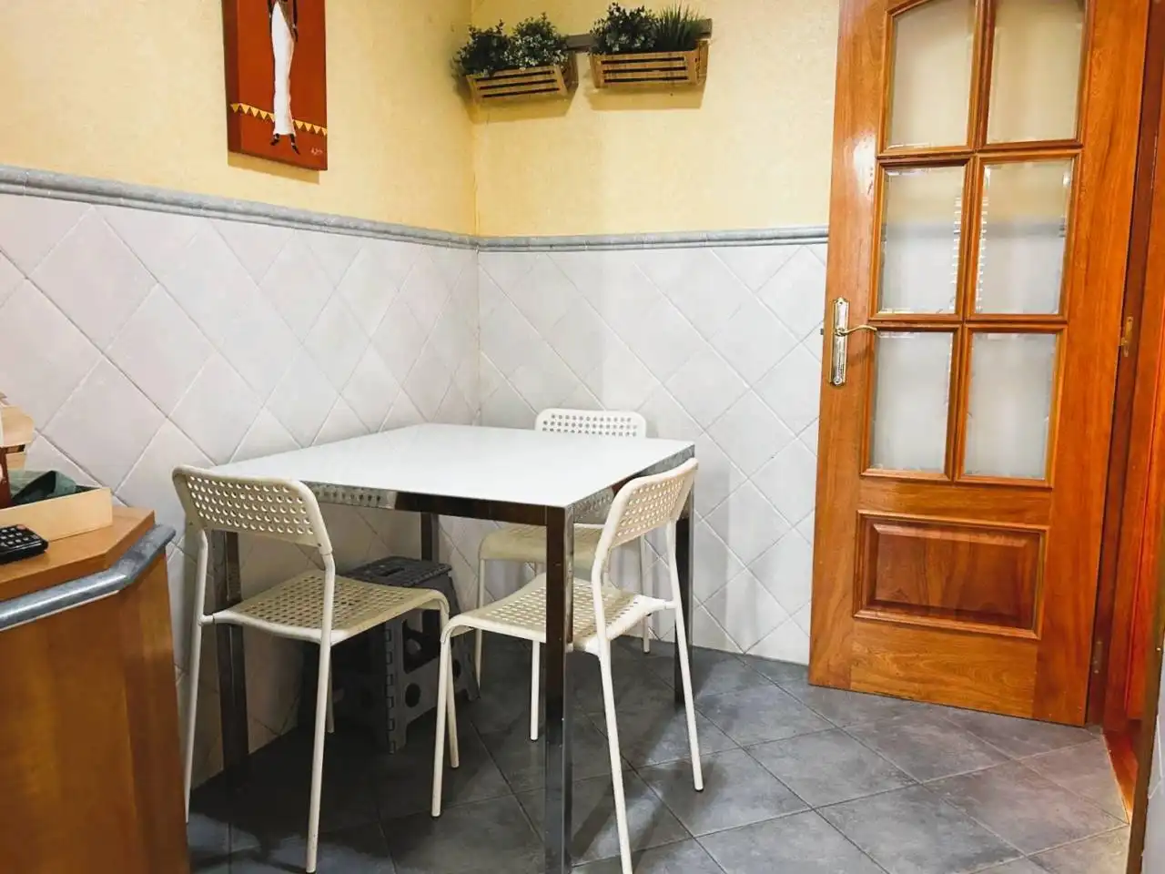 Dining room of Flat for sale in Sabadell  with Air Conditioner, Heating and Parquet flooring