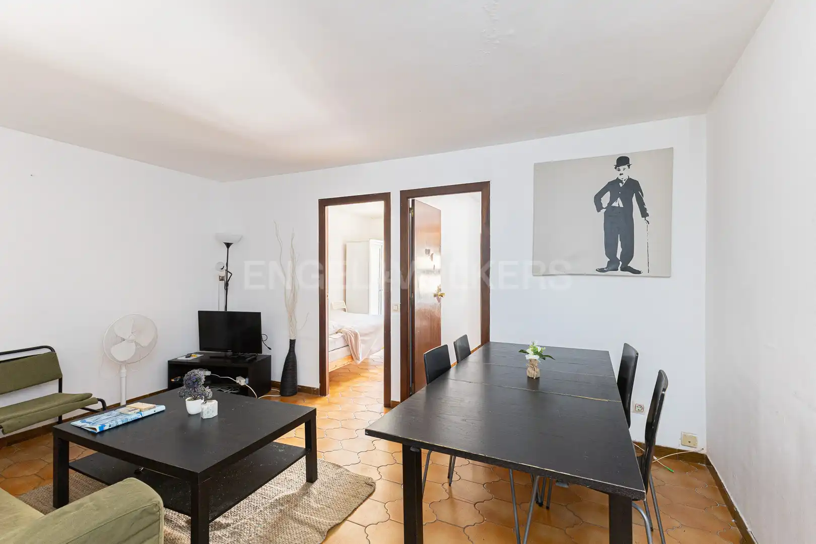 Living room of Flat for rent in Barcelona  with Air Conditioner, Heating and Furnished