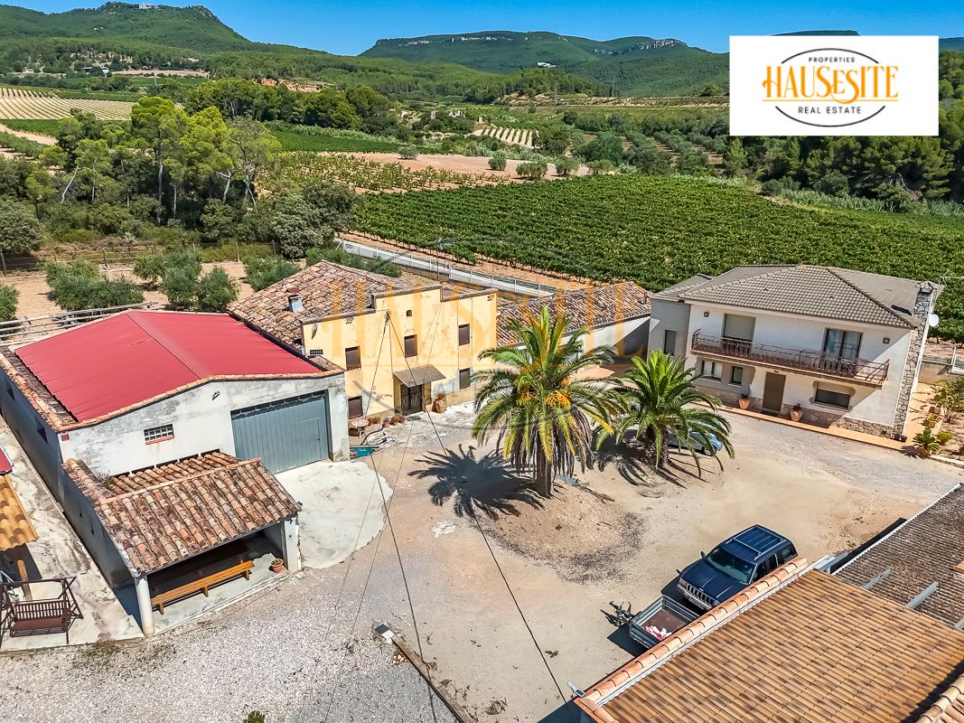 Vista exterior de Finca rústica en venda en Torrelles de Foix amb Calefacció, Jardí privat i Terrassa