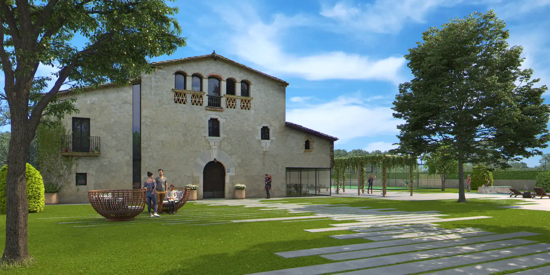 Vista exterior de Finca rústica en venta en Vilobí d'Onyar con Jardín privado