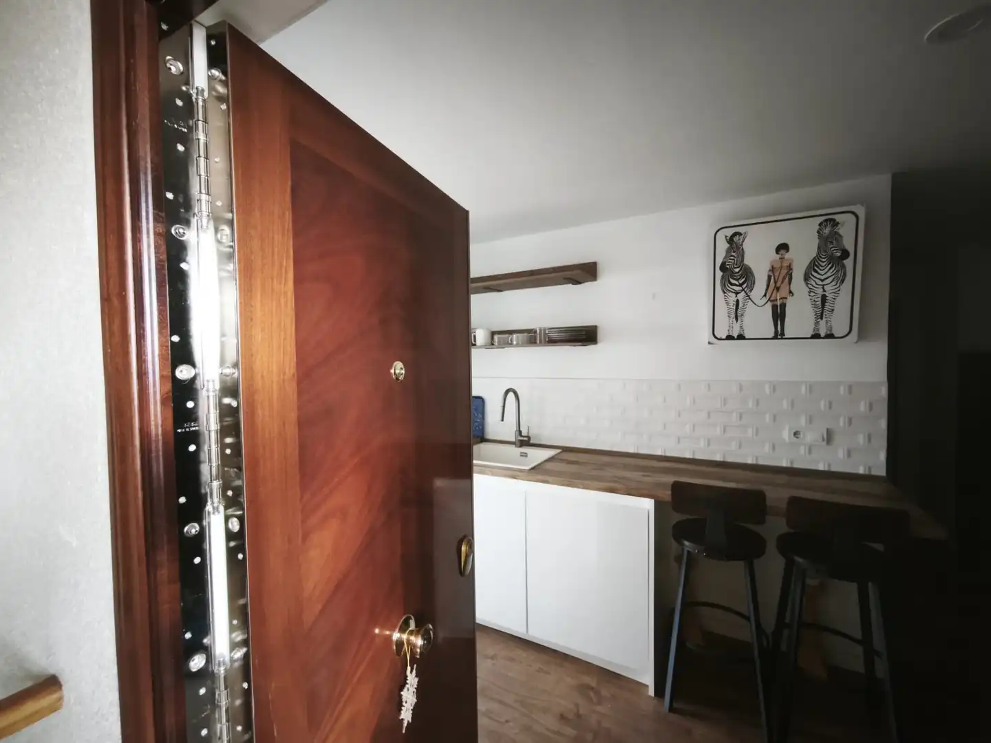 Küche von Wohnung zur Miete in Madrid mit Klimaanlage, Heizung und Terrasse