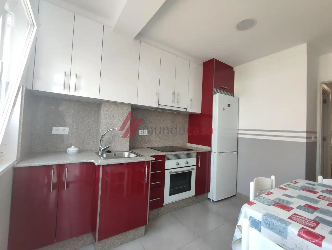 Kitchen of Flat for rent in Ferrol  with Heating and Furnished