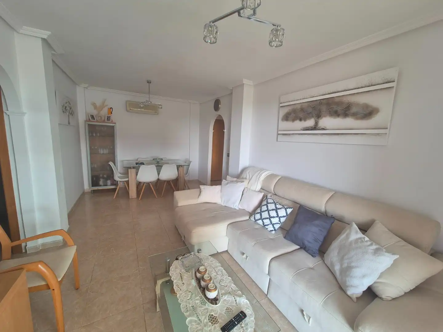 Living room of Flat for sale in Torrevieja  with Air Conditioner, Terrace and Storage room