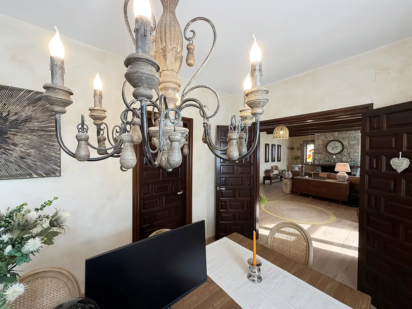 Comedor de Finca rústica en venta en Moià con Calefacción, Jardín privado y Parquet