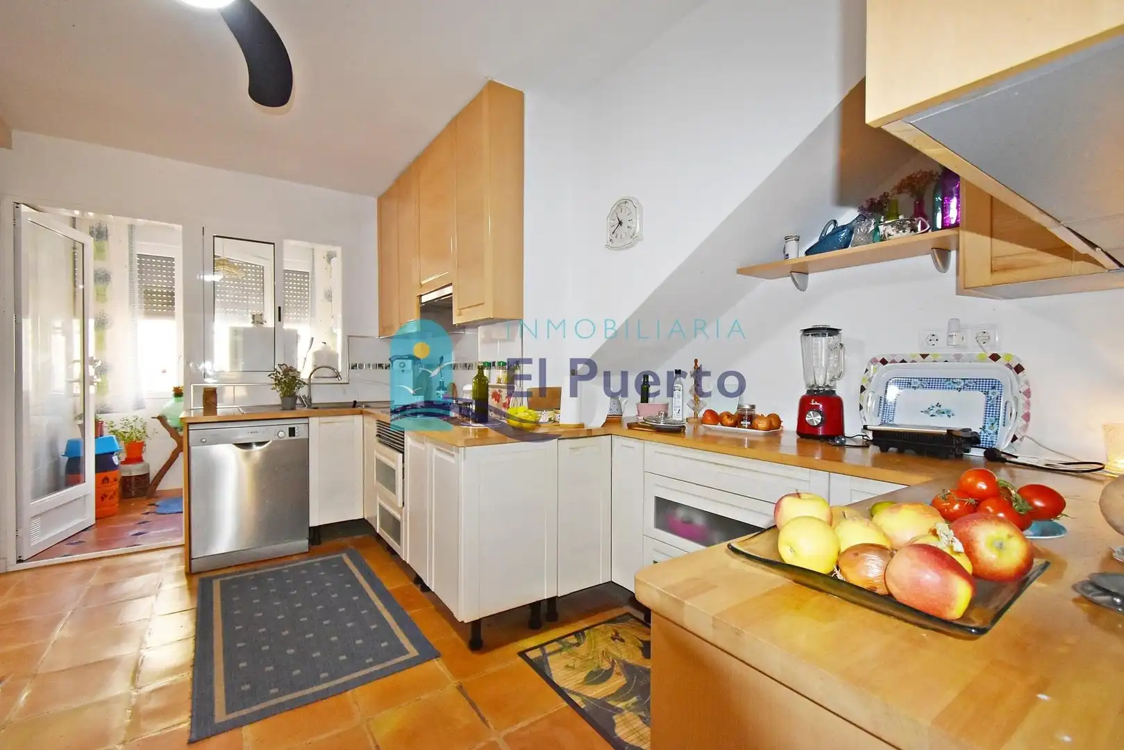 Kitchen of Flat for sale in Cartagena  with Air Conditioner, Private garden and Terrace