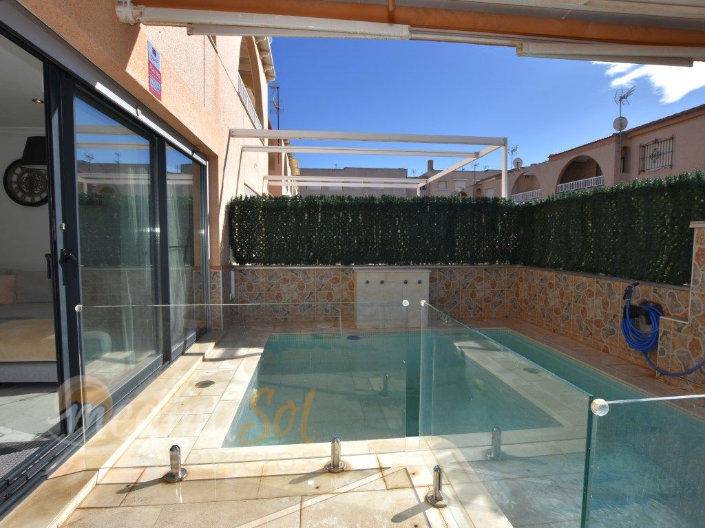 Piscina de Casa adosada en venta en Cartagena con Aire acondicionado, Terraza y Piscina