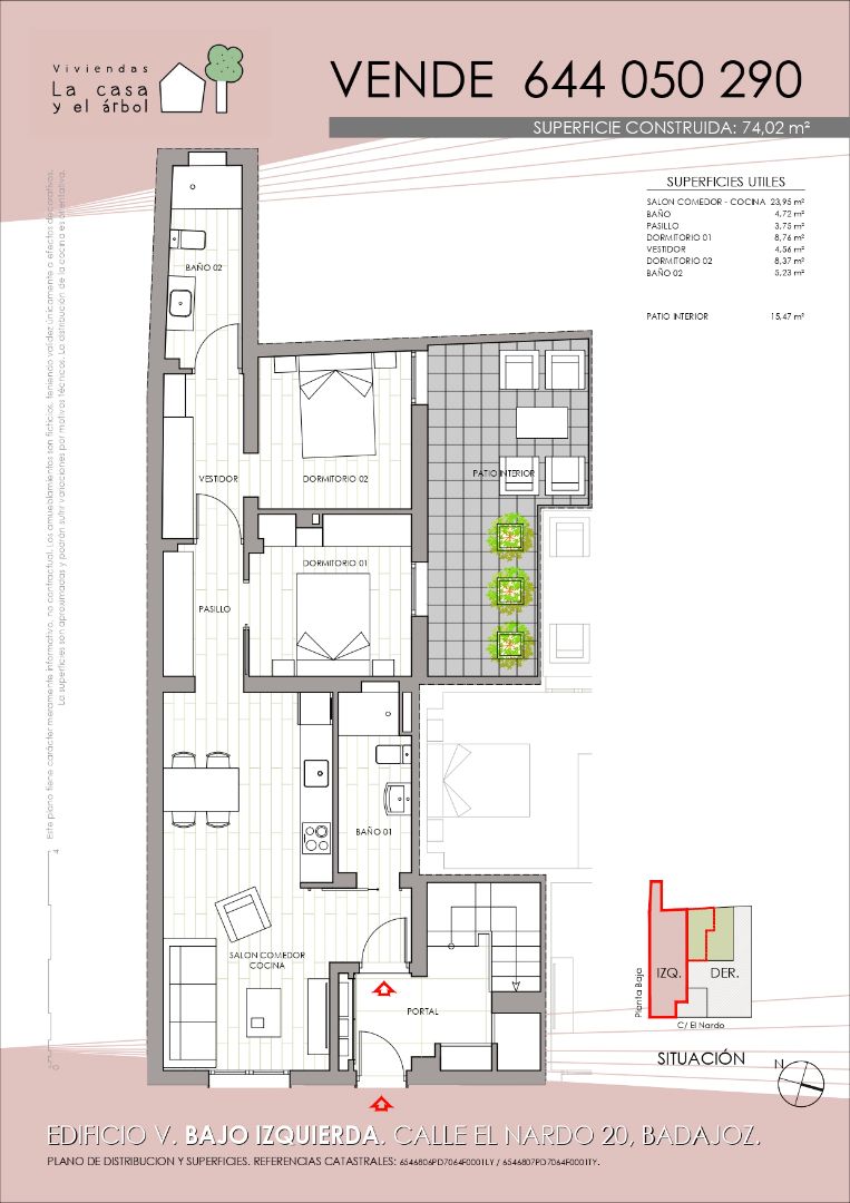 Piso en venta en Badajoz Capital con Terraza