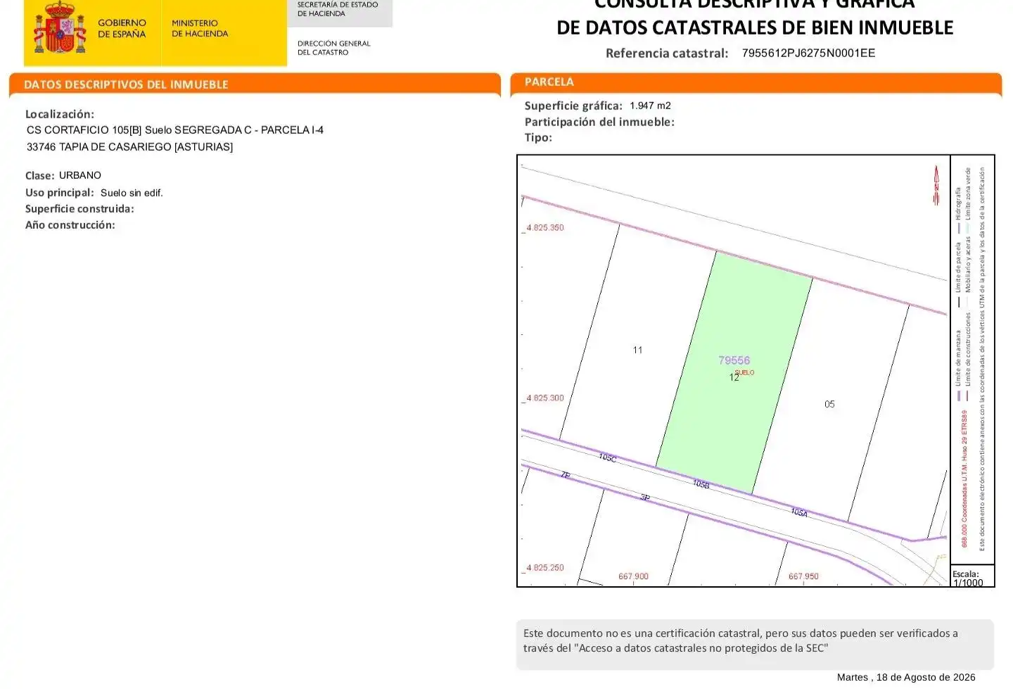 Residencial en venda en Tapia de Casariego, Asturias